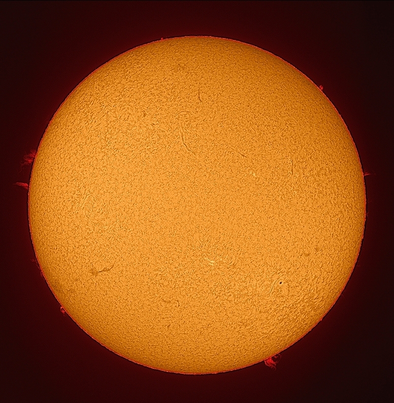 Cromosfera solare del 25 maggio