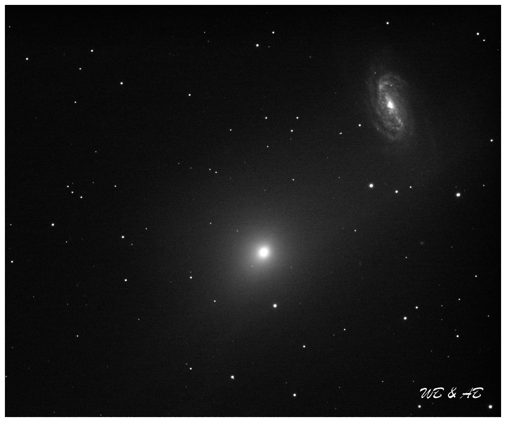 La cometa Iwamoto nei pressi della galassia NGC 2903