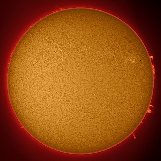 Cromosfera solare del 9 maggio